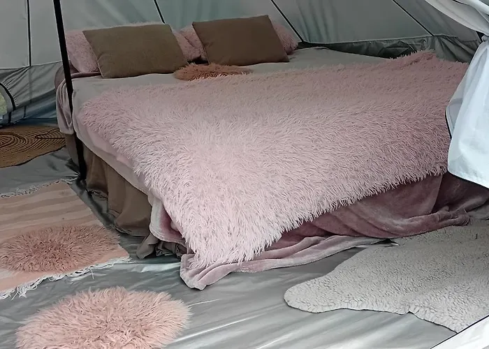 Glamping, Tent Jurta, Outdoor Living Campo de lujo Mrse